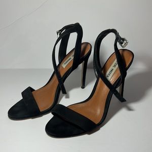 Steve Madden Black Ankle Strap Heels